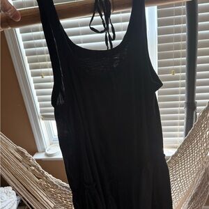 Elegant Black High Low Dress